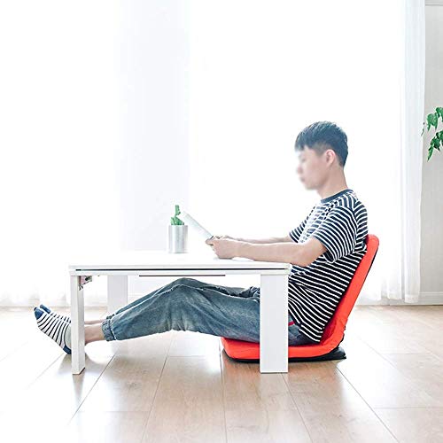 GYDJBD Lazy Sofa,Lazy Couch Tatami Mat Without Legs Foldable Small Sofa Bed Cushion Back Chair Lazy(50cmx39cmx38cm Orange)