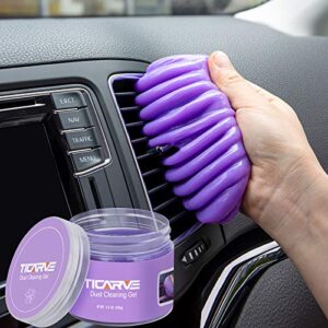 ticarve cleaning gel for car detailing car vent cleaner cleaning putty gel auto car interior cleaner dust cleaning mud for cars and keyboard cleaner cleaning slime purple