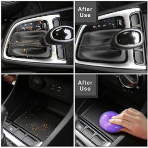 TICARVE Cleaning Gel for Car Detailing Car Vent Cleaner Cleaning Putty Gel Auto Car Interior Cleaner Dust Cleaning Mud for Cars and Keyboard Cleaner Cleaning Slime Purple