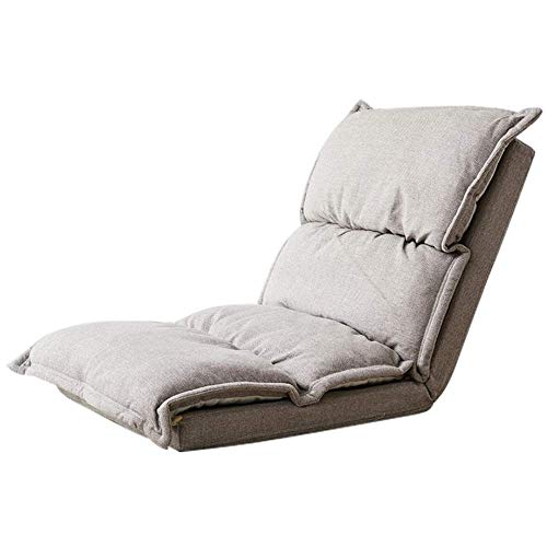 GYDJBD Lazy Sofa,Microfiber Folding Floor Lounge Sofa Chair Lounging,65cmx68cmx62cm Gray