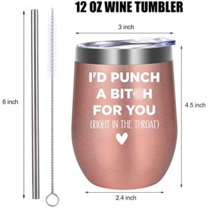 Fairy's Gift Wine Tumbler - BFF Gifts for Women - Best Friend Birthday, BFF Birthday Gifts, Friendship Gifts for Best Friend - Mothers Day, Birthday Gifts for Friends Female, Sister, Mom