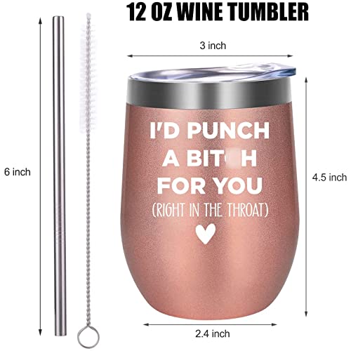 Fairy's Gift Wine Tumbler - BFF Gifts for Women - Best Friend Birthday, BFF Birthday Gifts, Friendship Gifts for Best Friend - Mothers Day, Birthday Gifts for Friends Female, Sister, Mom