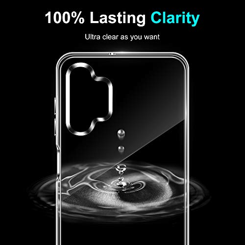 Samsung Galaxy A32 5G Case, Vakoo Crystal Clear Series Slim Thin Soft TPU Shockproof Protective Phone Case for Galaxy A32 5G Smartphone - Transparent