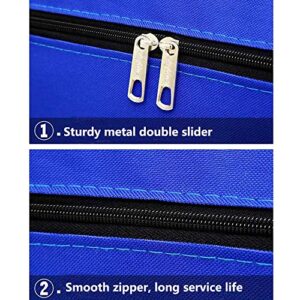 Evealyn Moving Bags Heavy Duty Extra Large 120L, Waterproof Luggage Storage Bags with Totes ,College Storage Bags Packing bags for Moving with Zippers for Clothes,Space Saving College Carrying Bag 2 Pack (Blue)