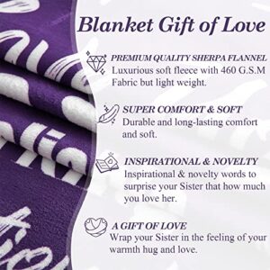 mami home I Love You Mom Blanket – Meaningful Mom Blanket, Mother’s Day Present Ideas, 60x50 (Sherpa, Purple) - Mom Birthday Gifts, Mothers Day Blanket Gifts, Mom Gifts from Daughter