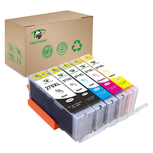 Supricolor Compatible PGI-270XL CLI-271XL Ink Cartridges, Replacement 270 271 Ink Cartridges