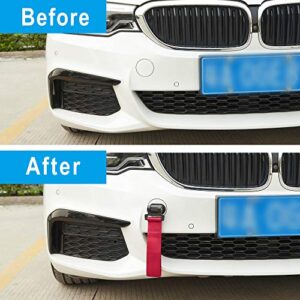 TOMALL Universal Car Decorative Trailer Tow Strap Red Car Tow Belt for Car Bumper (ONLY Decoration)