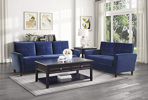 Lexicon Morgan Living Room Loveseat, Blue