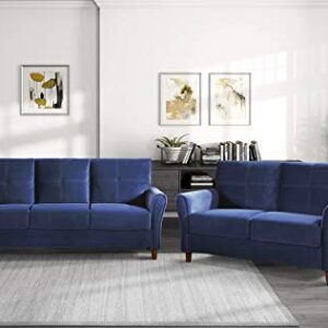 Lexicon Morgan Living Room Loveseat, Blue