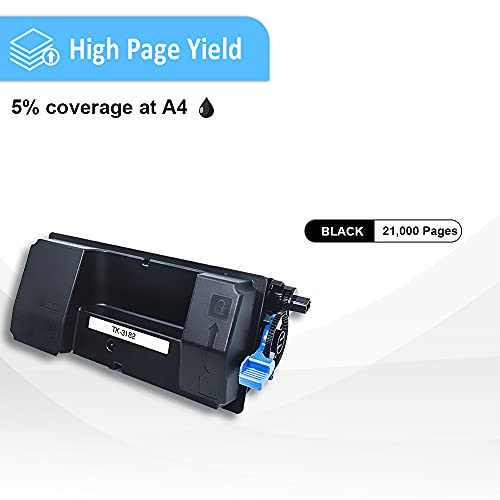 LAIPENG Compatible Toner Cartridge TK-3182 TK3182 TK 3182 1T02T70US0 Black 21000 Page Yield for Kyocera M3655idn P3055dn Laser Printers