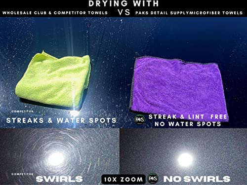 Microfiber Towels PAKS 16" x 24" Large Absorbant Microfiber Chamois - Premium Pack of 3 XL Towels - Detailing Towels Car Wash Rags, Scratch-Free, Lint-Free, XL Drying Towels for Cars, Home, Windows