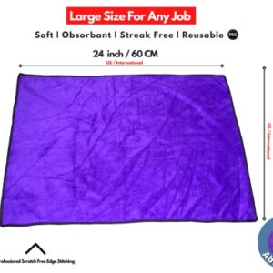 Microfiber Towels PAKS 16" x 24" Large Absorbant Microfiber Chamois - Premium Pack of 3 XL Towels - Detailing Towels Car Wash Rags, Scratch-Free, Lint-Free, XL Drying Towels for Cars, Home, Windows