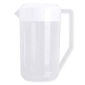 aislor plastic straining gallon pitcher,dishwasher safe white 2500ml
