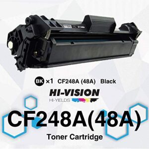 HI-Vision Compatible Toner Replacement for HP 48A Toner Cartridge CF248A 1 Pack Replacement for HP Pro M15w M15a M16w M16a MFP M29w M29a M28w M28a Printer (Black)