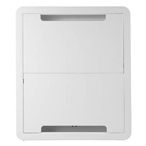 legrand - onq 17 inch structured media enclosure, electrical box, cable management box dual purpose in wall enclosure for tv device storage and media distribution, recessed media box, white, enp1700na