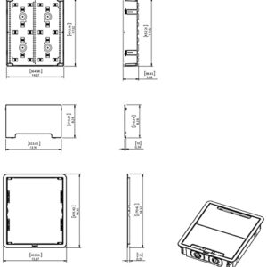 Legrand - OnQ 17 Inch Structured Media Enclosure, Electrical Box, Cable Management Box Dual Purpose In Wall Enclosure for TV Device Storage and Media Distribution, Recessed Media Box, White, ENP1700NA