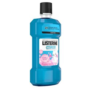 Listerine Smart Rinse Kids Fluoride Anticavity Mouthwash, Bubble Blast Flavor, 500 mL (Pack of 2)