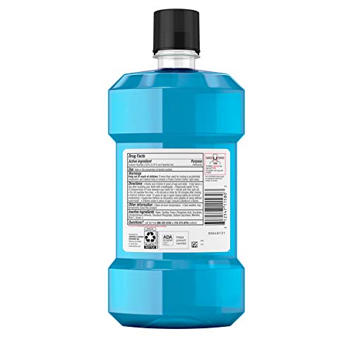 Listerine Smart Rinse Kids Fluoride Anticavity Mouthwash, Bubble Blast Flavor, 500 mL (Pack of 2)