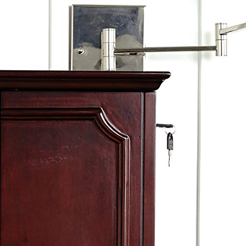 Hives and Honey Cabby Fully Locking Jewelry Cabinet, CHERRY