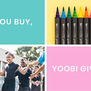 Yoobi White Unicorn Ballpoint 2-Pack Pens | Set of 2 | Fun, Trendy Writing for School, Desk, Work | Black Ink | 0.8mm Medium Tip (YOOB3192249)