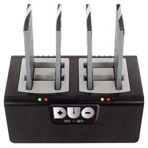 Duo 4-Bay Battery Charger Compatible with Cisco 8821 and 7925 Batteries. Power Supply Included