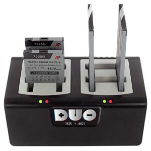 Duo 4-Bay Battery Charger Compatible with Cisco 8821 and 7925 Batteries. Power Supply Included