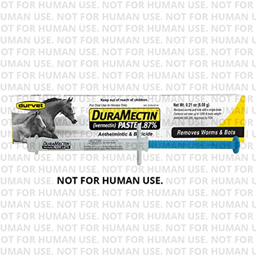 Durvet Duramectin Equine Wormer Paste - 3 Tubes