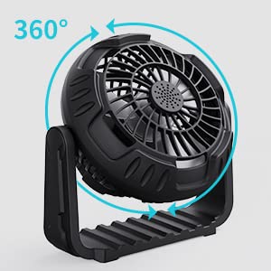 isightguard Floor Fan High Velocity Industrial Fan with hook, Rechargeable Floor Fan for Garage, Camping, Gym, Indoor