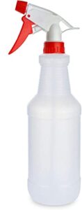 brightfrom 32 oz empty plastic spray bottle, heavy duty with adjustable spray nozzle, chemical resistant, all purpose, professional for cleaning, planting & chemical solutions