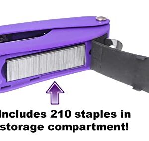 Aria-Plus Half-Strip Mini Stapler (Purple)