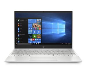 hp envy 13” thin laptop w/ fingerprint reader, fhd touchscreen, intel core i7-8565u, 8gb sdram, 256gb ssd, windows 10 home (13-aq0005nr, natural silver)