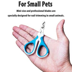 gonicc Professional Pet Nail Clippers and Trimmer - Best for Cats, Small Dogs and Any Small Pets. Sharp Angled Blade Pet Nail Trimmer Scissors.