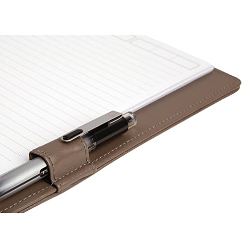 TUL® Discbound Notebook, Elements Collection, Letter Size, Leather Cover, Rose Gold/Pebbled, 60 Sheets