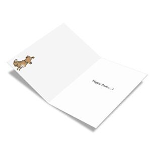 NobleWorks - Funny Anniversary Card with Envelope - Cartoon Marriage Humor, Spouse Notecard for Anniversary - Half Hear C7250ANG