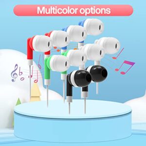 Hongzan 100 Pack Classroom Earbuds Headphones Bulk for School Kids Children, Wholesale Durable Earphones Class Set for Students (100 Mixed)