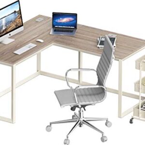 SHW Triangle-Leg L-Shaped Home Office Computer Desk