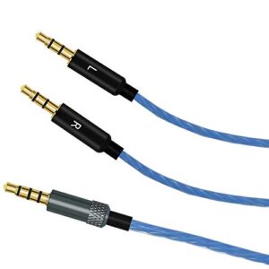 Sqrmekoko OFC Upgrade Inline Mic Remote Control Audio Cable Cord for Sol Republic Master Tracks HD V8 V10 V12 X3 Headphone
