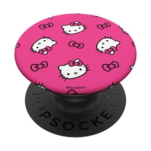 hello kitty and bows pattern popsockets popgrip: swappable grip for phones & tablets