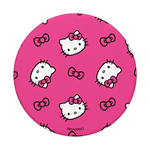 Hello Kitty and Bows Pattern PopSockets PopGrip: Swappable Grip for Phones & Tablets