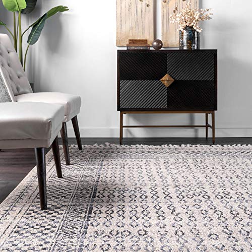 nuLOOM Claudia Diamond Accent Rug, 2 ft x 4 ft, Ivory