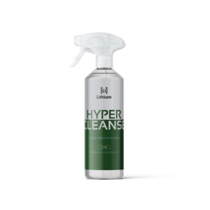 lithium hyper cleanse- all purpose cleaner- newest science in cleaning leather, plastic, carpet, vinyl, removes the toughest stains, protects, penetrates cracks and grooves. (16oz)