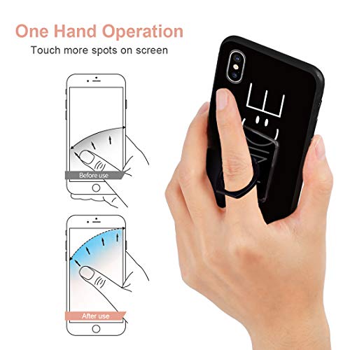 Cell Phone Ring Holder Finger Kickstand - 4Pcs Cell Phone Case Ring Stand 360 Rotation Phone Holder Clear Popsockets with Finger Ring - iPad Kickstand for Phone Case Compatible to iPhone Samsung