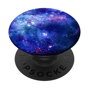 space pop socket galaxy nebula blue white purple popsockets popgrip: swappable grip for phones & tablets