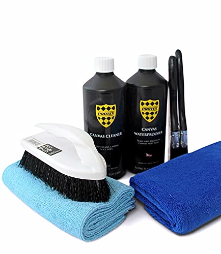 PROTEX Convertible Soft Top Care Kit with Canvas Cleaner & Waterproofer - 500ml, THE COMPLETE CARE KIT