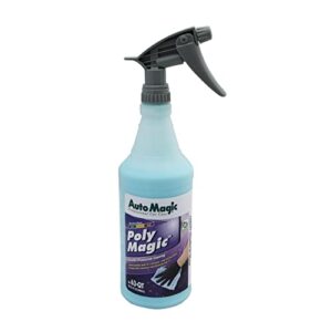 auto magic poly magic high-gloss polymer for exterior paint, plastic & chrome - 32 fl oz