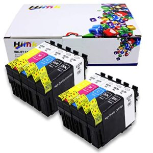 hiink remanufactured ink cartridge replacement for epson 220 ink cartridges high yield use with epson xp-320 xp-420 xp-424 wf-2630 wf-2650 wf-2660 wf-2750 wf-2760(black cyan magenta yellow, 10 pack)