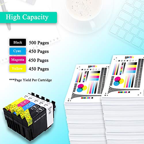 HIINK Remanufactured Ink Cartridge Replacement for Epson 220 Ink Cartridges High Yield use with Epson XP-320 XP-420 XP-424 WF-2630 WF-2650 WF-2660 WF-2750 WF-2760(Black Cyan Magenta Yellow, 10 Pack)