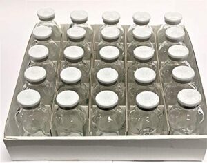 30ml sterile clear serum vial 25pk white flip cap