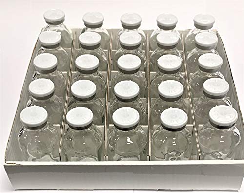 30ml Sterile Clear Serum Vial 25pk White Flip Cap