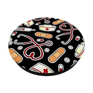 Nurse Gift Nurse Life Nursing Girls Medical Doctor Oncology PopSockets Swappable PopGrip